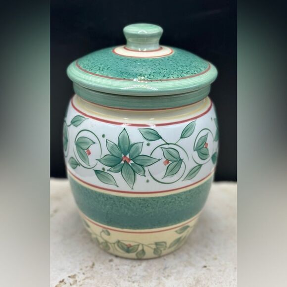 Rare Vintage French Quarter (LG) Stoneware Canister Jar by PFALTZGRAFF - Picture 2 of 10